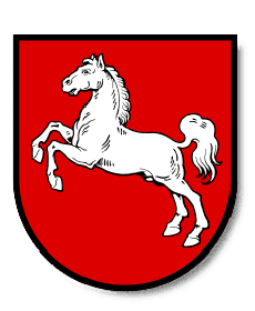 Landesflagge von Niedersachsen